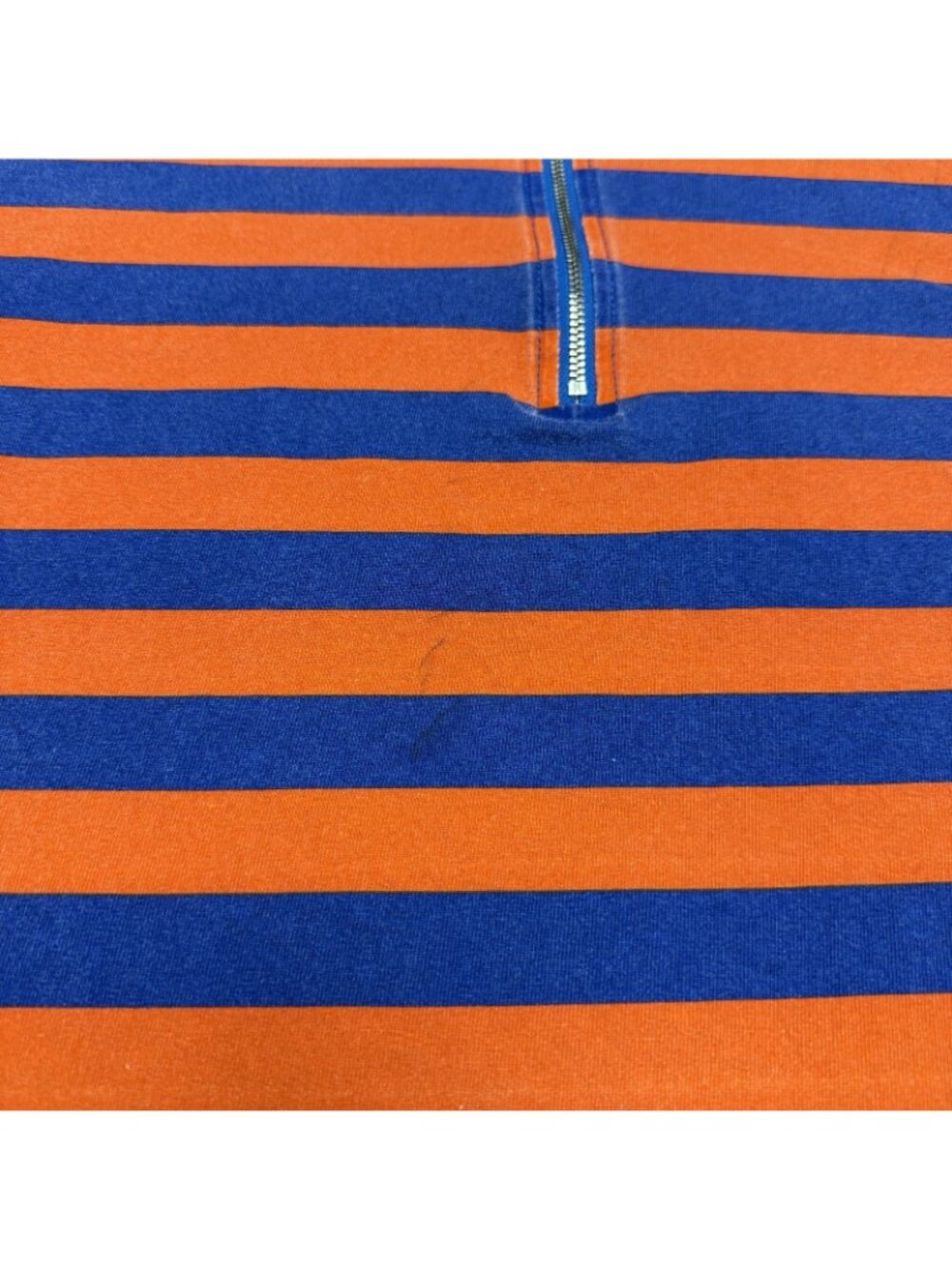 Stone Island X Supreme Quarter Zip Striped T Shirt Long Sleeve XL Authentic - Picture 7 of 14